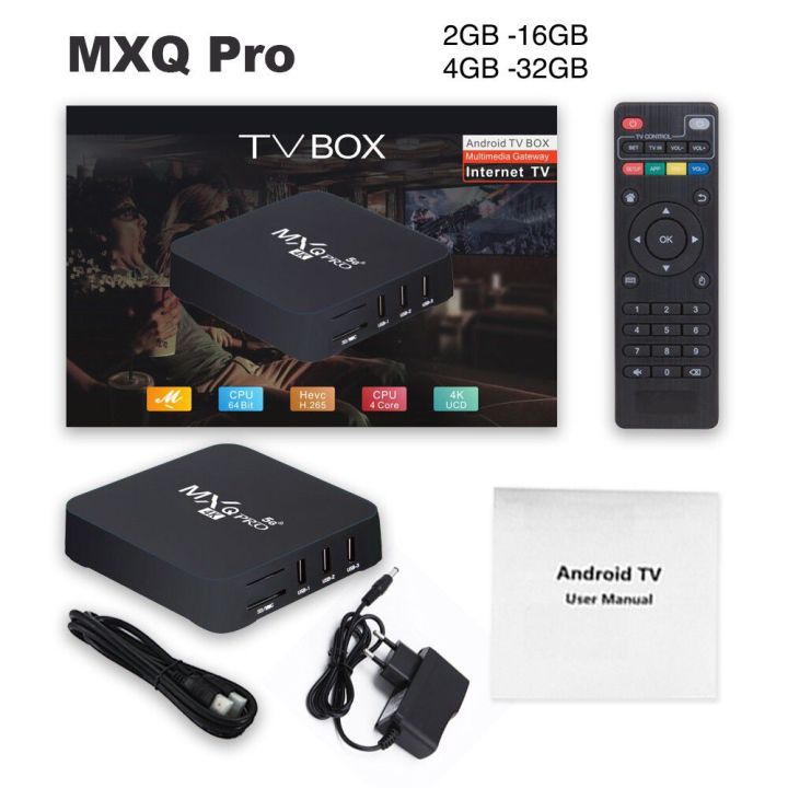 Mxq Pro 4k 2gb 16gb Mxq Pro 4K Android Tv Box 2GB RAM/16GB