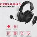 HXSJ Kingston Hyperx Cloud Alpha S Gaming Headset Dual Sound Cavity Headphone With 7.1 Surround Sound Detachable Microphone Blue. 