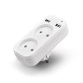 1pcs European Plug Conversion Plug Multifunctional Socket Portable Dual Usb Port German French Socket. 
