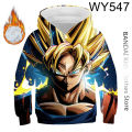 Anime Dragon Ball Hoodie Kids Coat for Boys Goku Hoodie Kids Fashion Sweatshirt Casual Long Sleeve Spring Men Women Pullover. 