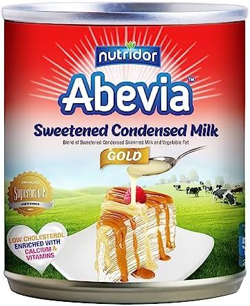 NUTRIDOR ABEVIA Abevia Sweetened Condensed Milk 390g Easy Open  FROM DUBAI (SAM)