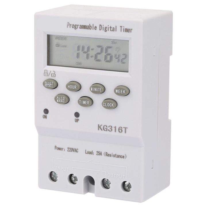 Lighting Control KG316T AC220V Timer Switch Digital Display 1 Minute to ...