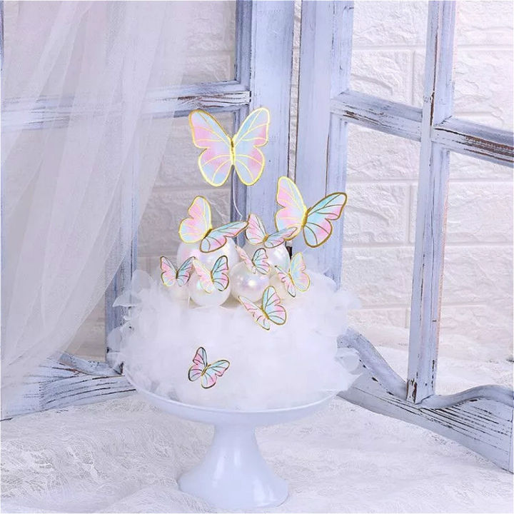 10pcs%20DIY%20Cake%20Decoration%20Happy%20Birthday%20Theme%20Butterfly%20Paper%20Cake%20Topper%20-%20Image%202