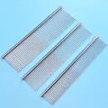 【wholesle668 Store】1 Pcs Stainless Steel Comb Silver Long Thick Pets Dog Cat Grooming Combs For Dogs. 
