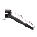 Easy To Use Universal Motorcycle Chain Brush Professional Encryption Highway Bike Chain Cleaner Three-sided Dual-Head Design Mountain Bike Chain Brush Cleaner for Honda Adv 150 Mt09 2021 Gs 1250 Kawasaki Ninja 650 Nc750X. 