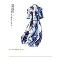 Export ] Foreign Trade Law Order in Stock Temperament [ Satin Fashion Wall Big Brand YS015 Dress Original Order. 