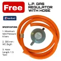 National Low gas, 2 burner portable infrared gas stove with Ceramic  Glass free Gas regulator with hose. 