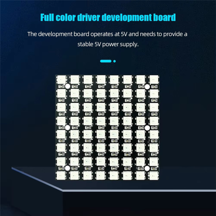 WS2812%20LED%205050%20RGB%208x8%20LED%20Matrix%20WS2812B%208x8%2064-Bit%20Full%20Color%205050%20RGB%20LED%20Lamp%20Panel%20Light%20-%20Image%205