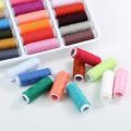 【WEJA】39Pcs Mixed Colors 100% Polyester Yarn Sewing Thread Roll Machine Hand Embroidery 200 Yard Each Spool For Home Sewing Kit. 