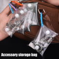 Mini Bag Transparent Coin Purse Keychain Pendant Square Pouch Organizer Key Lipstick Earphone Storage Bag. 