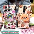 Rotatable stand Back Cover Phone Case For Honor X6c Quicksand cute Anti-knock Dirt-resistant Simplicity Cartoon TPU. 