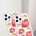Linemond 3D Apple Design Soft Silicone case for VIVO V11 PRO V15 V17 V20 V20Pro V23Pro V23 Pro 5G V23E V25 V25Pro V25E V27 V27PRO V27E V5 V5S V9 X21S cover,for Girls Women case. 