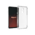 For LG Stylo 5 mobile phone case transparent all-inclusive TPU four-corner anti-fall silicone protective cover soft. 