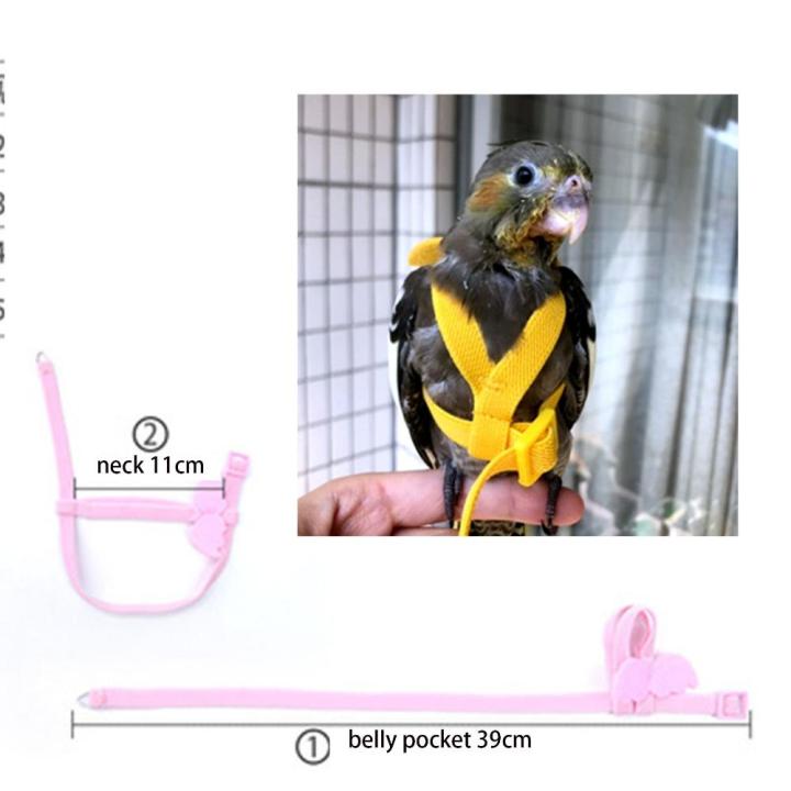 Budgie%20Adjustable%20Outdoor%20Flying%20Training%20For%20Small%20Medium%20Birds%20Bird%20Harness%20Bird%20Traction%20Belt%20Bird%20Nylon%20Flight%20Training%20Rope%20Bite%20-%20Image%207