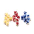 10pcs/Set 15mm Fashion Transparent Glass Ball Colorful Star Sequin Pendant For Bracelet Necklace Jewelry Making DIY Earring Finding. 