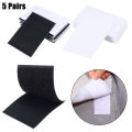 5 Pairs Strong Adhesive Fastener Tapes Stickers Bed Sheet Sofa Mat Mat Fixing Pads Anti Slip Self Adhesive PVC Strap. 