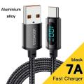 Essager PD 100W USB Type C Cable To USB C 7A Fast Charging Charger Wire Cord for OPPO Realme Huawei Poco Samsung Data Display Cable. 
