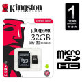 Kingston Class 10 Micro SD HC 8GB 16GB 32GB 64GB 128GB Memory Card TF Card. 