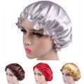 Silk Satin Night Sleep Cap Hair Bonnet Hat Head Cover Wide Band Adjust Elastic. 