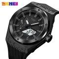 SKMEI Men Electronic Watch Dual Display Watch 50m Waterproof Multifunctional Watch Fashion Business Style For Men 2103. 