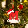 26 Letters Christmas Tree Decoration DIY Car Interior Xmas 2024 New Year Decor Ornaments Pendant For Gift Home Holiday. 