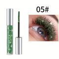 Glitter Shiny Mascara, Waterproof And Smudge Proof, Curling And Eyelashes Lengthening Makeup Tool for Music Festival. 