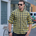 Yfashion Men Casual Plaid Shirt With Pockets Design Lightweight Regular Fit Long Sleeve Button Down Tops. 