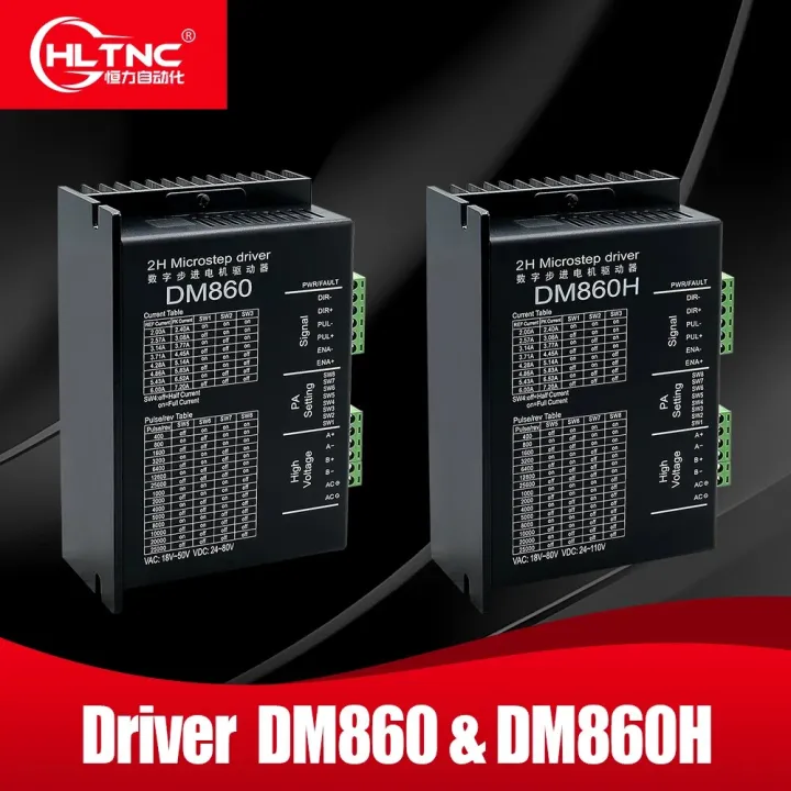 DM860H DM860 Stepper Motor Drive 0-200khz AC18-80V or DC 24-110V 2A-7 ...