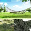 【DIV MALL】Durable Portable Outdoor Sport Hammock, Outdoor Camping Hammock Mesh Net for Garden Beach Yard Travel Garden Swing Hanging Bed. 