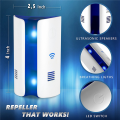 6X Ultrasonic Electromagnetic Pest Repellent Control, Plug in Home Indoor and Outdoor Repeller, (US Plug). 