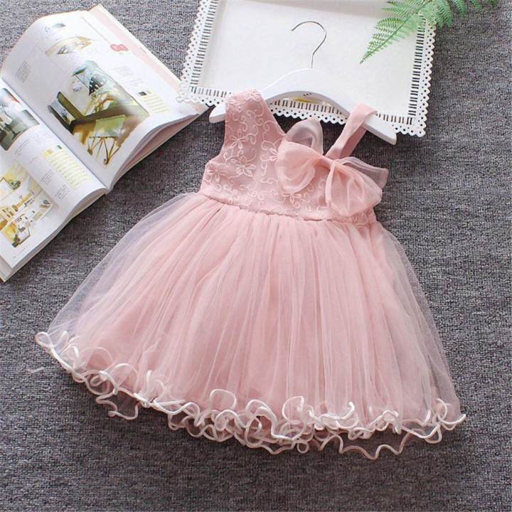 ALEX online shopping must have keep running new arrival latest trends best pick summer essentials Toddler Baby Girls Sleeveless Solid Tulle Skirt Floral Party Princess Dresses