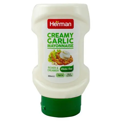 Creamy Garlic Mayonnaise 300ml - Herman - AM000124