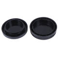 Body+Rear Lens Cap Cover Protective Case For Olympus M4/3 Camera Accessory Black GHAN. 