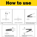 Manual Rivet Gun Tool Anti-rust Metal Professional Rivet Gun Tool Removable Corrosion Preventive DIY for Metal Automotive. 