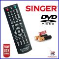 Singer DVD Player Remote Controller & Free Batteries. 