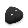 Silicone Car Key Case Cover For Toyota Auris HiLux Corolla Fortuner Prado Verso Camry Yaris Vitz Vios Ractis 2 Button. 