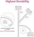 1m 2m 3m Braided USB Data Charger Cable for iPhone 4S 4 S 3GS iPad 1 2 3 iPod Nano iTouch Fast Charging Data Sync Cable Cord. 