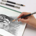 【Exclusive Offer 】11Pcs Art Set Sketch Charcoal Graphite Pencil Soft Medium Hard Bar Stick Sharpener Kneaded Eraser Sponge Blender Drawing Tool. 