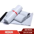100 Pieces  Medium 23cm x 33.5 + 5cm size Perfect Medium Poly Mailer White Daraz Flyers Bundle of  Self-seal Adhesive bags Storage Bags Plastic Poly Envelope  Flyer Mailer Packs Postal Safe Mailing Bags Shipping Bag. 