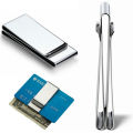 Man Pocket Money Clip Dollar Metal Clamp Card Clips Credit Cards Money Holder. 