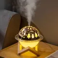 250 ML Ultrasonic Humidifier LED Saturn Projector Lamp With Star Sky Ocean World Christmas Project Colorful Light USB Diffuser. 