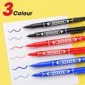 1PC 0.5/1mm Double-headed Marker Oil Based Permanent Markers Waterproof Media Disc Dual Tip Pens School Office Stationery. 