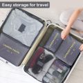 6pcs/set Travel Storage Portable Luggage Organizers Clothes Pouch Suitcase Laundry Bag New TLS. 