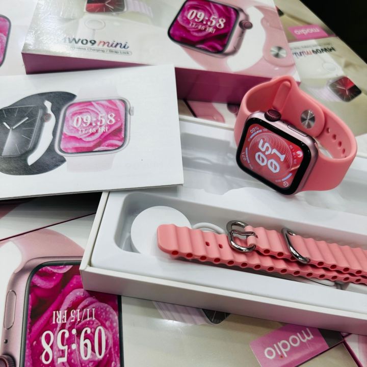 Valentines%20Edition%20Modio%20MW09%2040MM%20Smartwatch%20for%20Girls%20Women%20Ladies%20perfect%20Valentines%20day%20Gift%20Sports%20Tracking%202%20Straps%20Wireless%20Charging%20Smartwatch%20-%20Image%203