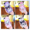Back Cover Kickstand Phone Case For Huawei Y5 2018/Honor 7s/8 Lite Glitter Skin feel silicone Simplicity Cartoon TPU. 