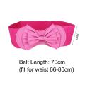 Fashion Bow Decoration Waist Belts Waist Strap Elastic Belts Stretch Waistband. 