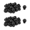 ARELENE Adjustable Round Toggle Spring Loaded Rope Lanyard Cord Locks 30 Pcs. 