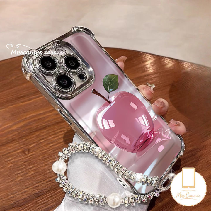 Fashion Summer Sweet Crystal Fruit Bracelet Case Compatible for IPhone ...