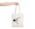 Girl Face Tote Bag - Eco-Friendly Zipper Bag for Women. 