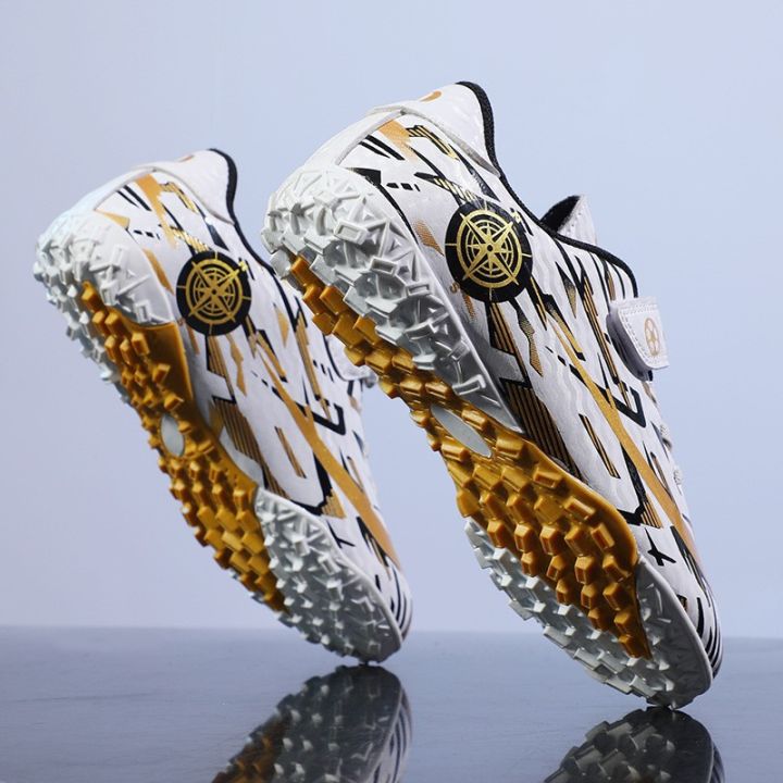 Soccer Shoes Men's Velcro TF Track Spikes Student Youth Training